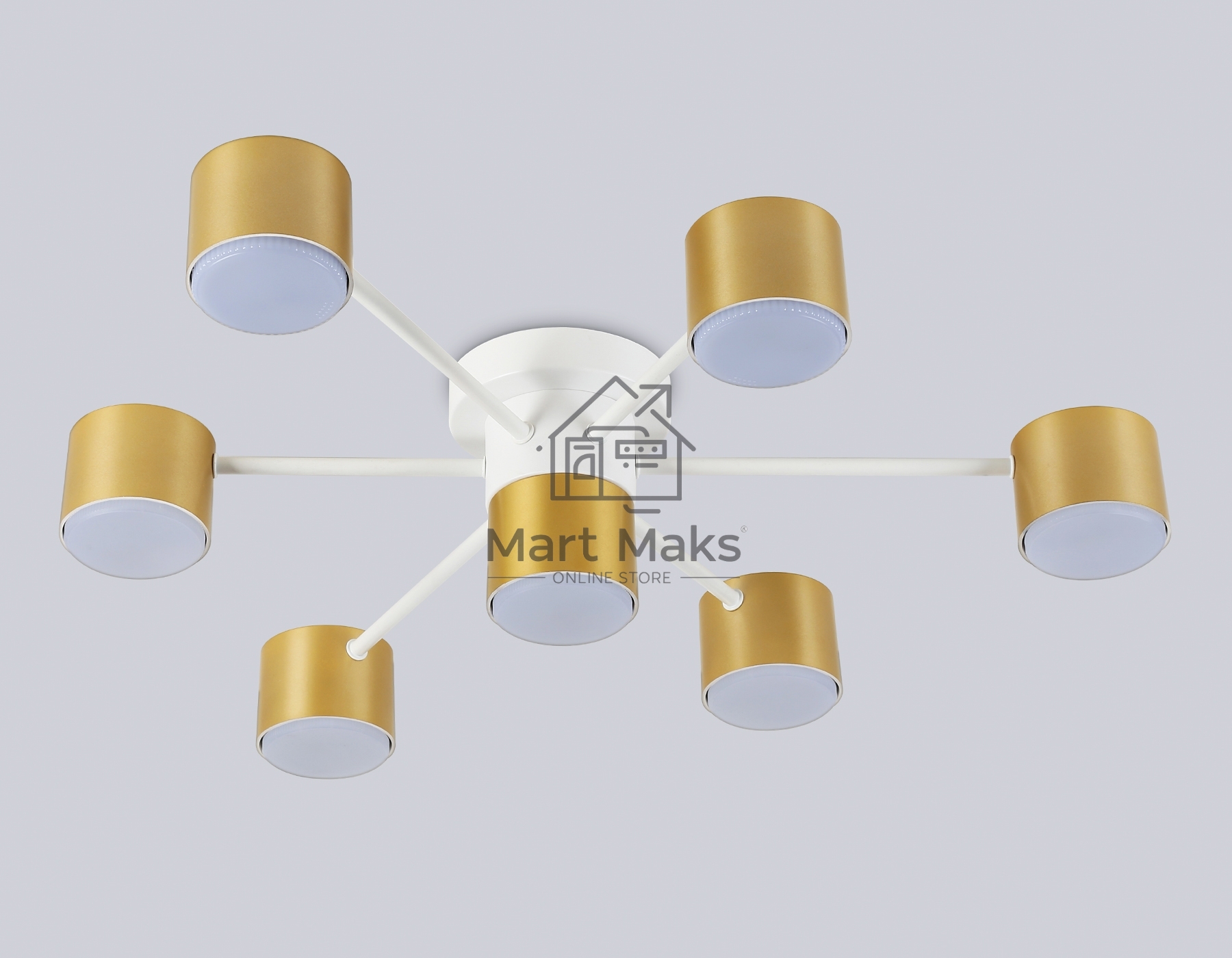 Потолочный светильник Ambrella light FL51725/7 WH/GD белый/золото GX53/7 max 12W 645*135