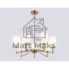 Люстра Ambrella light LH56053/7 BS/FR латунь/белый матовый E14*7 max 40W D680*950