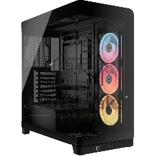 Корпус Corsair iCUE Link 4500X LX-R RGB Black, Midi-Tower, чёрный, 3 x 120 мм