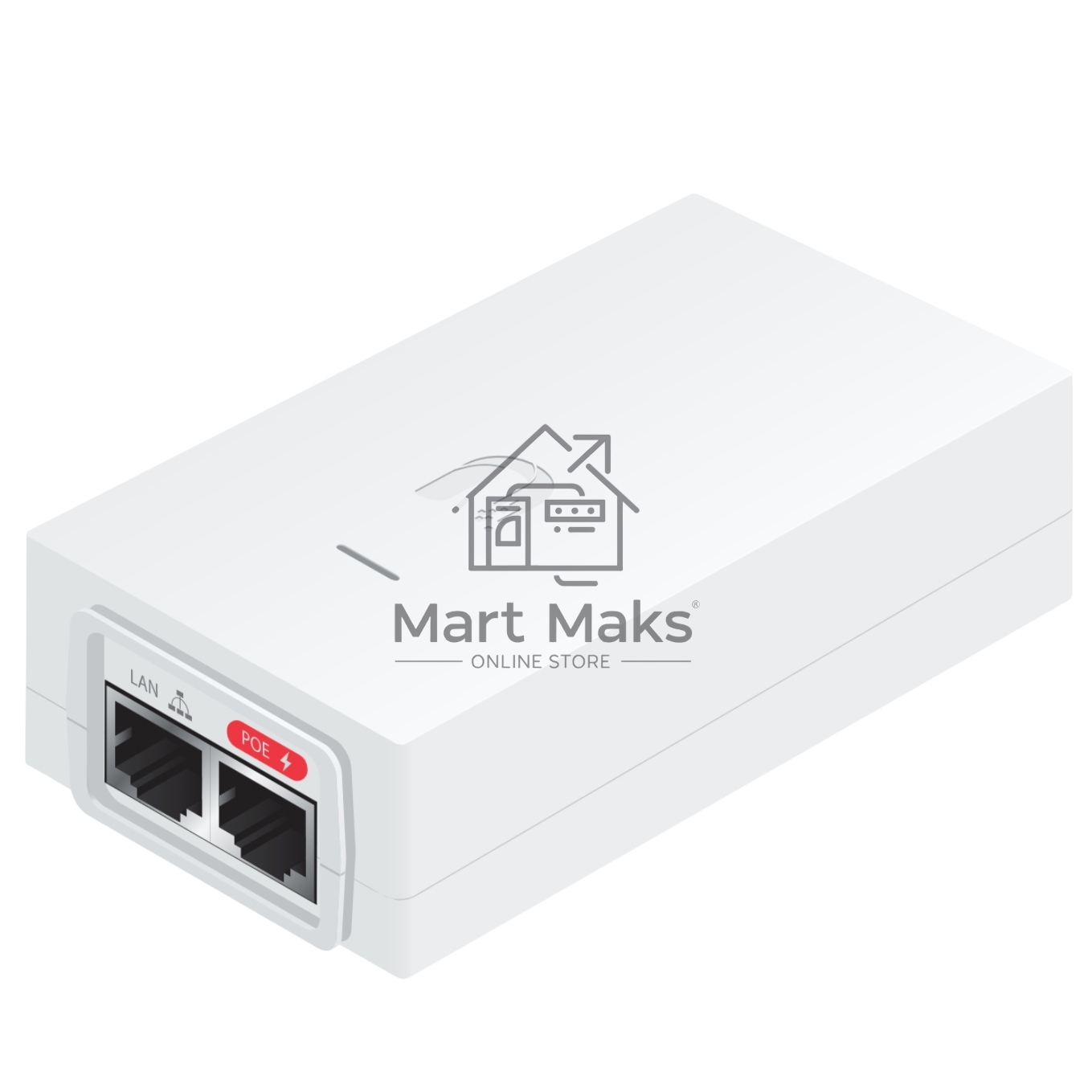 Инжектор Ubiquiti POE-48-24W-WH, 48V, 24W (0.5A) passive Power over Ethernet (PoE) injector in white