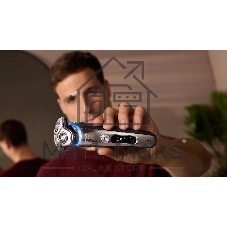 Бритва электрическая роторная Philips i9000 Prestige XP9202/10 реж.эл.:3 питан.:аккум. серебристый/черный