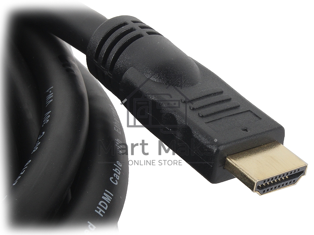Кабель Cablexpert HDMI CC-HDMI4-20M, 19M/19M, v2.0, медь, позол.разъемы, экран, 20м, черный, пакет