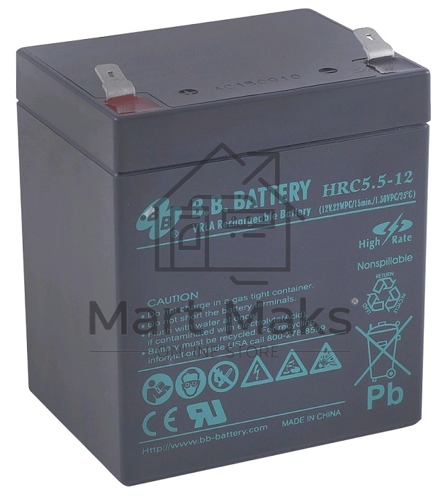 Батарея B.B. Battery HRC 5.5-12 (12V 5Ah)