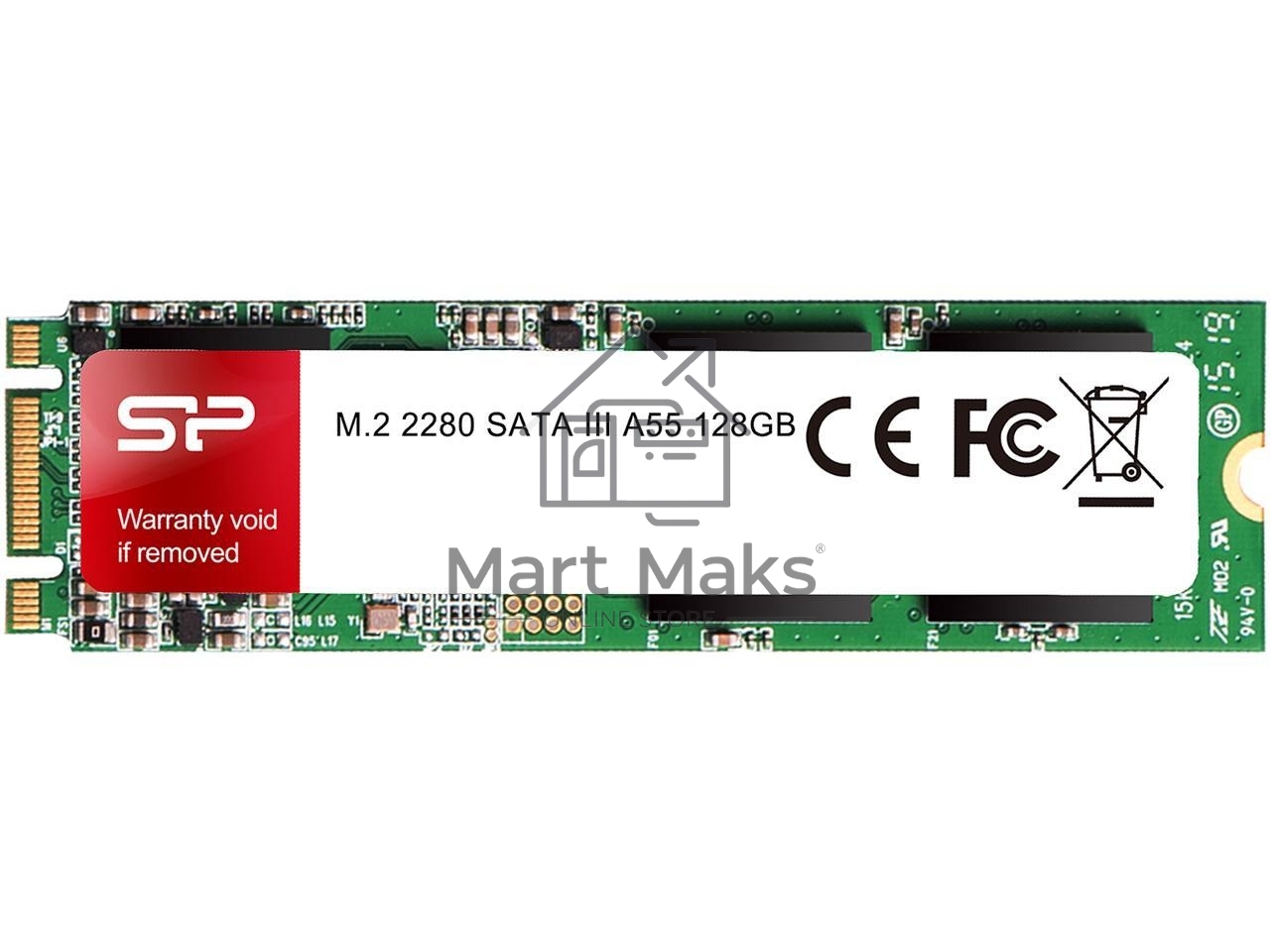 Накопитель SSD Silicon Power A55, 128GB, M.2 2280, SATA III, R/W 460/360