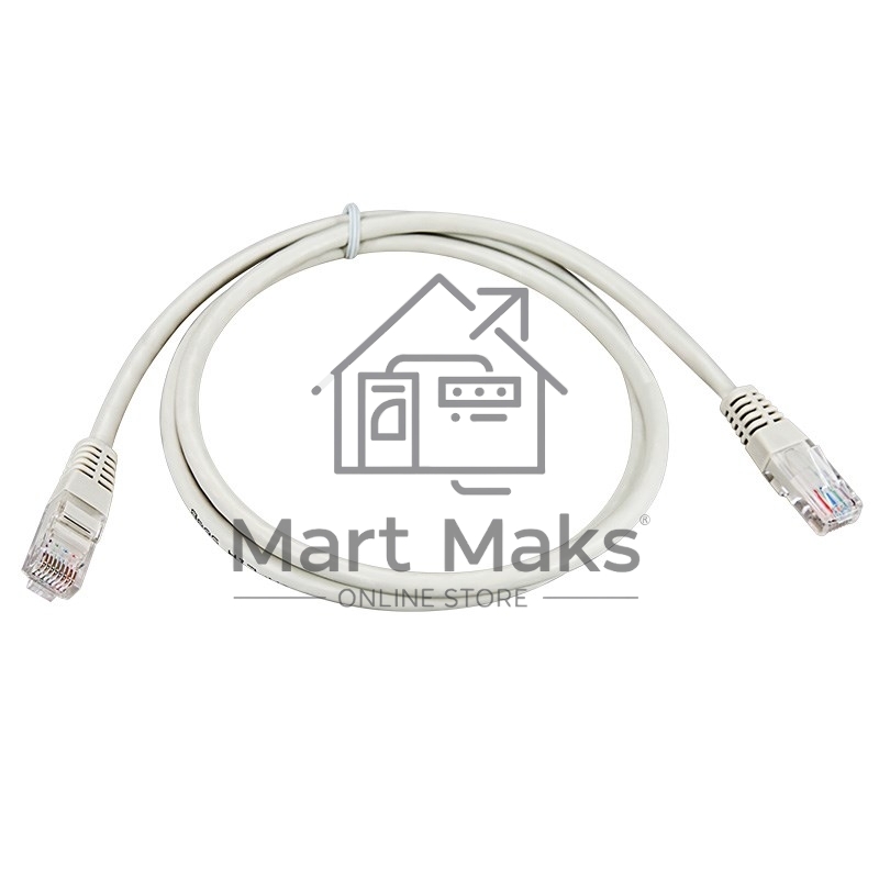 Пaтч-корд U/UTP Rexant, категория 5e, RJ45-RJ45, неэкранированный, PVC серый, 1м