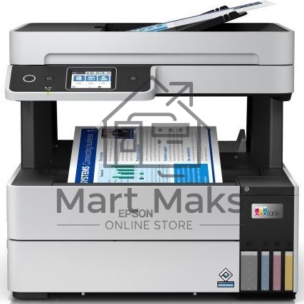 МФУ струйный Epson L6490 (C11CJ88405), A4, цветной, печ. до 17 стр/мин. (ч/б) до 9.5 стр/мин. (цвет), 1200 x 4800 dpi (печать) 1200x2400dpi (скан.), USB, RJ-45, Wi-Fi