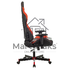 Кресло игровое A4Tech Bloody GC-870, черный/красный ромбик, эко.кожа, крестовина пластик