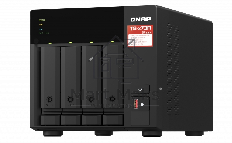 Сетевое хранилище NAS Qnap TS-473A-8G 4-bay Ryzen V1500B