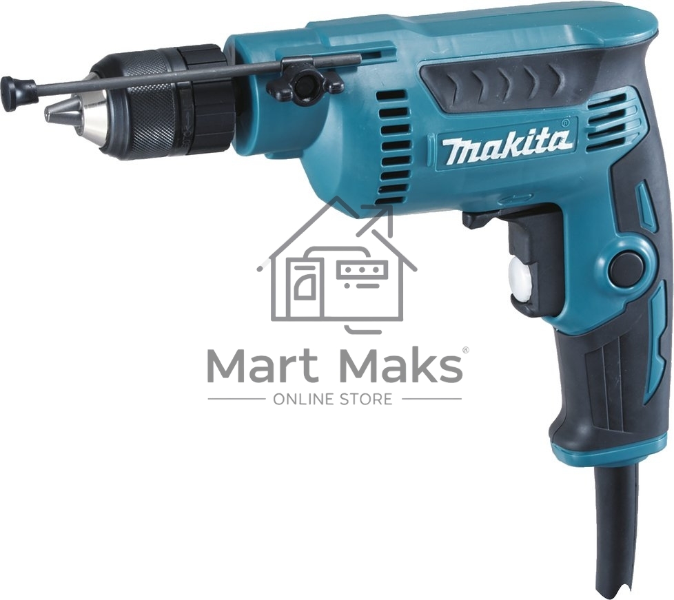 Дрель-шуруповерт Makita DP2011, 370 Вт, 28 Нм, щеточный