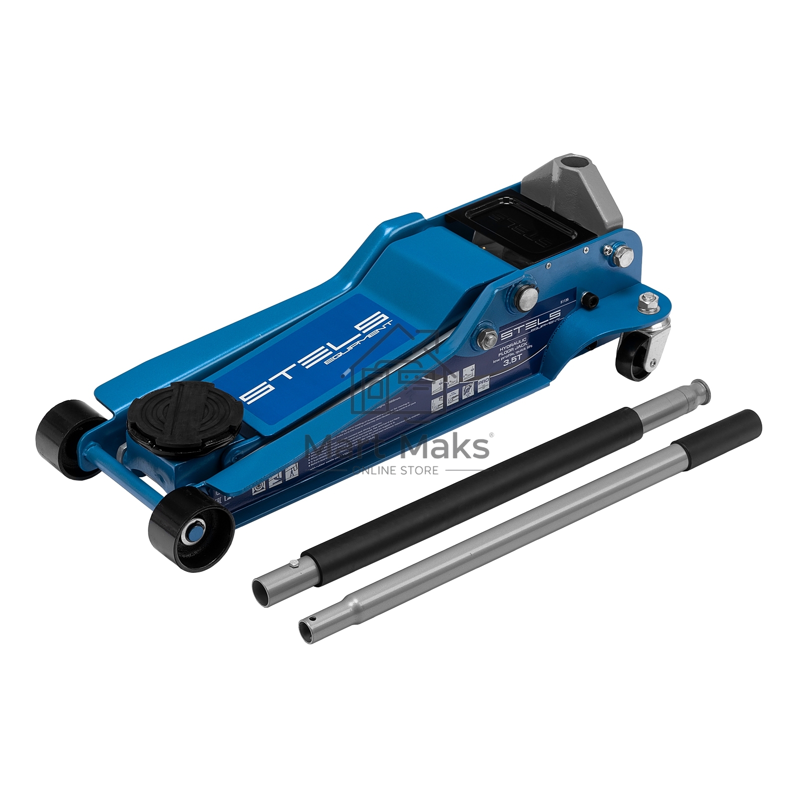 Домкрат STELS 51135гидравлический подкатной быстрый подъем 3.5т low profile quick lift 100-565мм