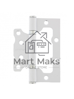 Петля накладная ПНУ-100, белая, 4шт. (Металлист) Россия