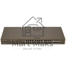 Коммутатор IP-COM G3328F, 24×1 Гбит/с + 4×1 Гбит/с SFP, управляемый