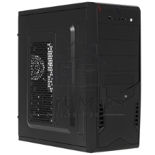 Компьютерный корпус Miditower ExeGate CP-601-UNS350 (ATX, БП UNS350 с вент. 12см, 2*USB, аудио, черный)