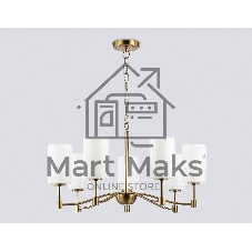 Люстра Ambrella light LH56053/7 BS/FR латунь/белый матовый E14*7 max 40W D680*950