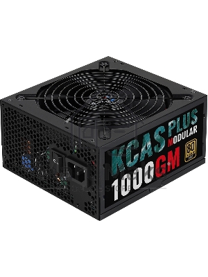 Блок питания Aerocool / Formula 1000W Retail KCAS PLUS 1000GM, 80 PLUS Gold, ATX v2.4, модульный, fan 14cm, 6x PCI-E [6+2-Pin], 10x SATA, 6x MOLEX
