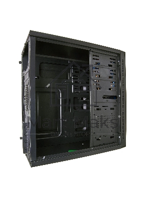 Компьютерный корпус Minitower ExeGate EX272749RUS QA-412U Black, mATX, (без БП), 2*USB+2*USB 3.0, Audio