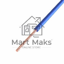 Провод ПГВА Rexant 1х0.75 мм², Cu, синий, бухта 200 м