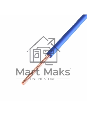 Провод ПГВА Rexant 1х0.75 мм², Cu, синий, бухта 200 м