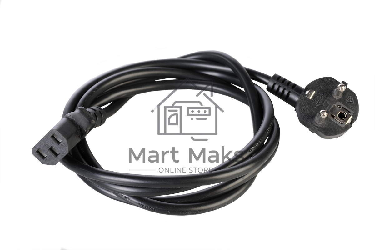 Шнур питания с заземл. IEC 60320 C13/EU-Schuko, 10А/250В (3x1,0), длина 3 м. (R-10-Cord-C13-S-3)