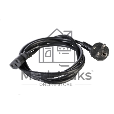 Шнур питания с заземл. IEC 60320 C13/EU-Schuko, 10А/250В (3x1,0), длина 3 м. (R-10-Cord-C13-S-3)