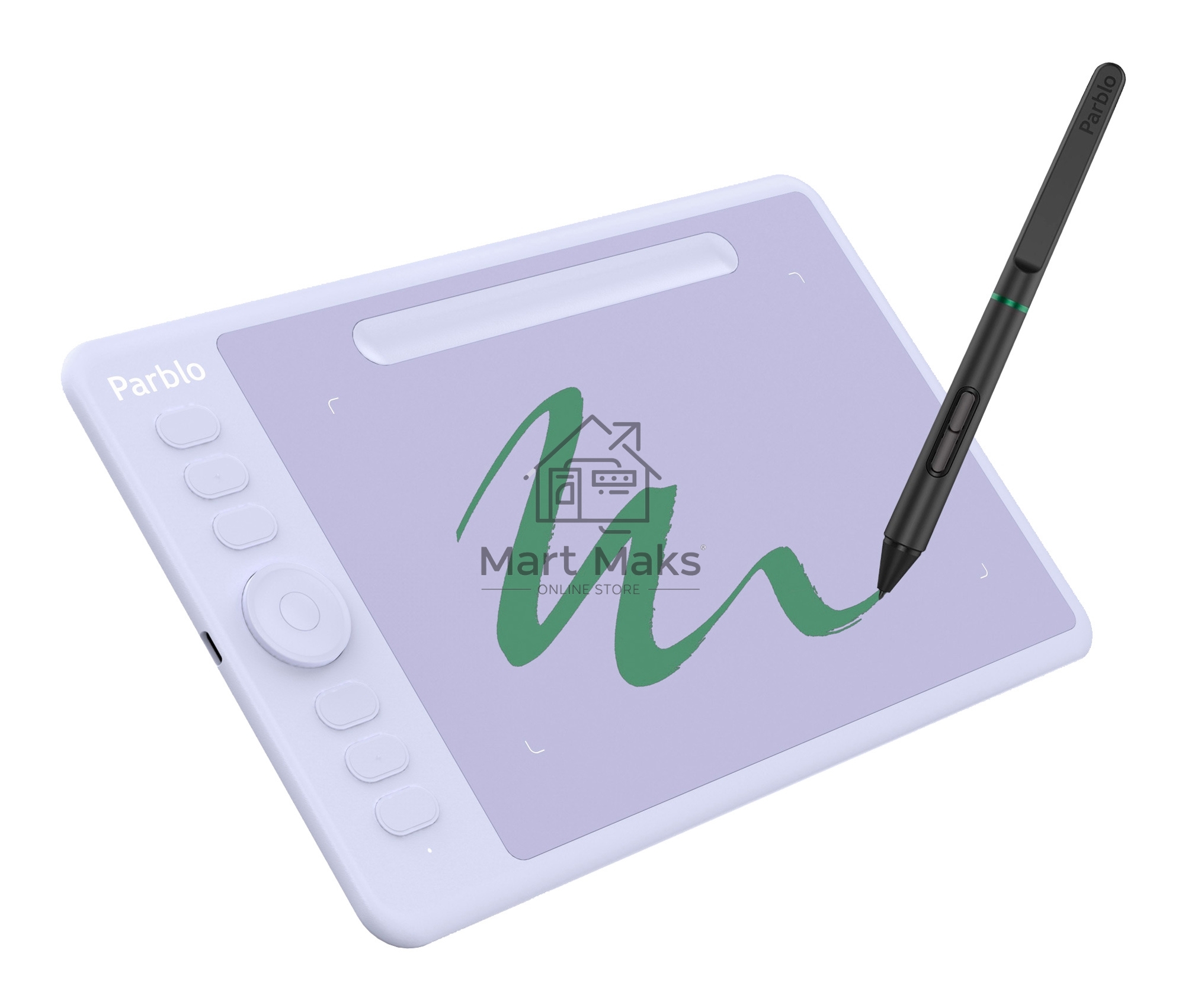 Графический планшет Parblo Intangbo S USB Type-C пурпурный