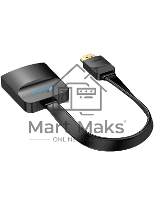 Мультимедиа конвертер Vention HDMI > VGA + аудио, гибкий, плоский