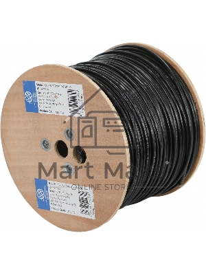 Кабель сетевой Ningbo UTP 4 пары cat5E solid 0.5мм Cu molded 305м серый outdoor стальной трос