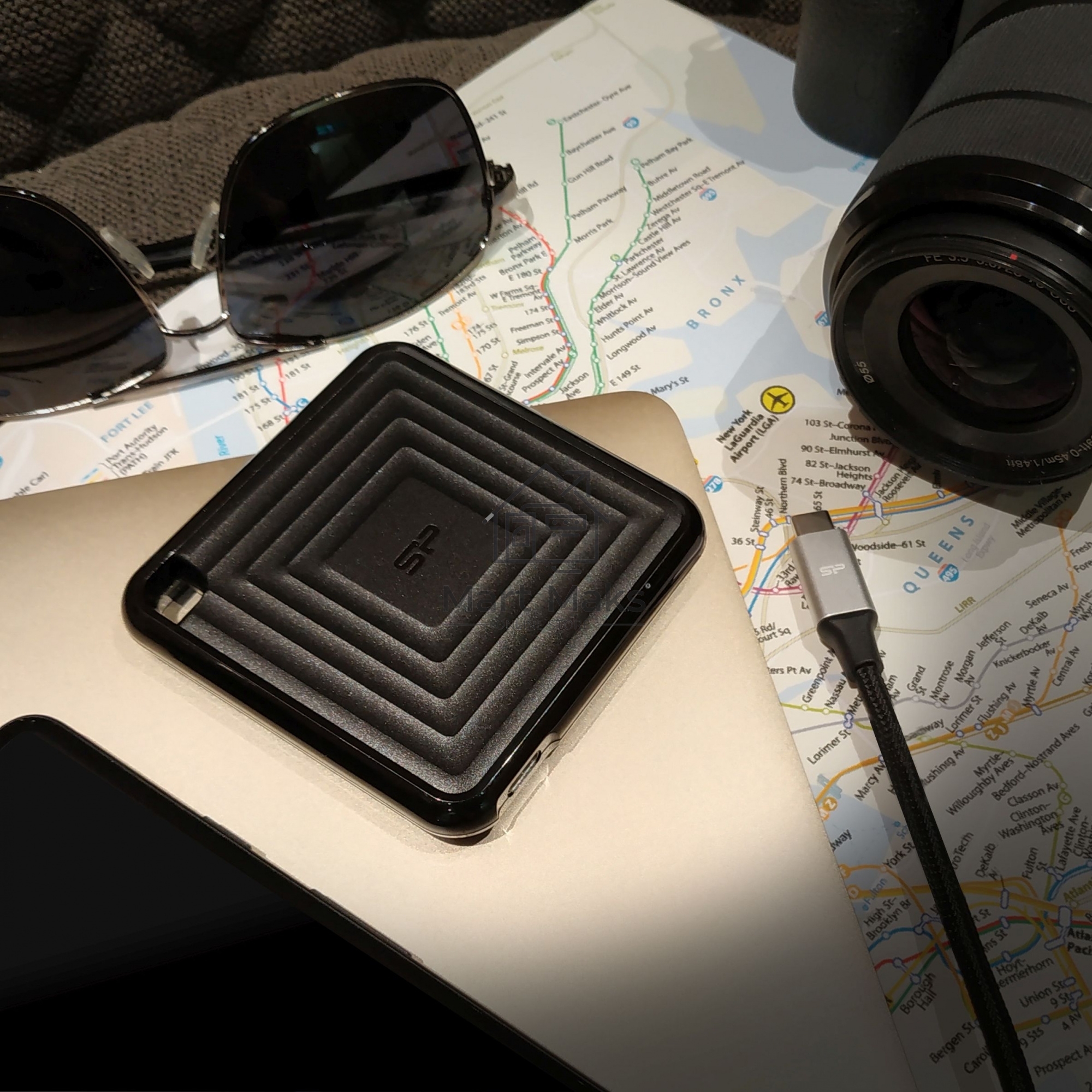 Внешний SSD 2TB Silicon Power PC60, External, USB 3.2 Type-C R/W - 540/500 MB/s черный