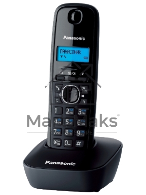 Телефон беспроводной (DECT) Panasonic KX-TG1611RUH (серый) АОН, Caller ID,12 мелодий звонка,подсветка дисплея,поиск трубки