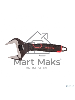 Ключ разводной Matrix, тонкие губки, фосфатированный, 2-х комп рукоятка, 250 мм, PRO