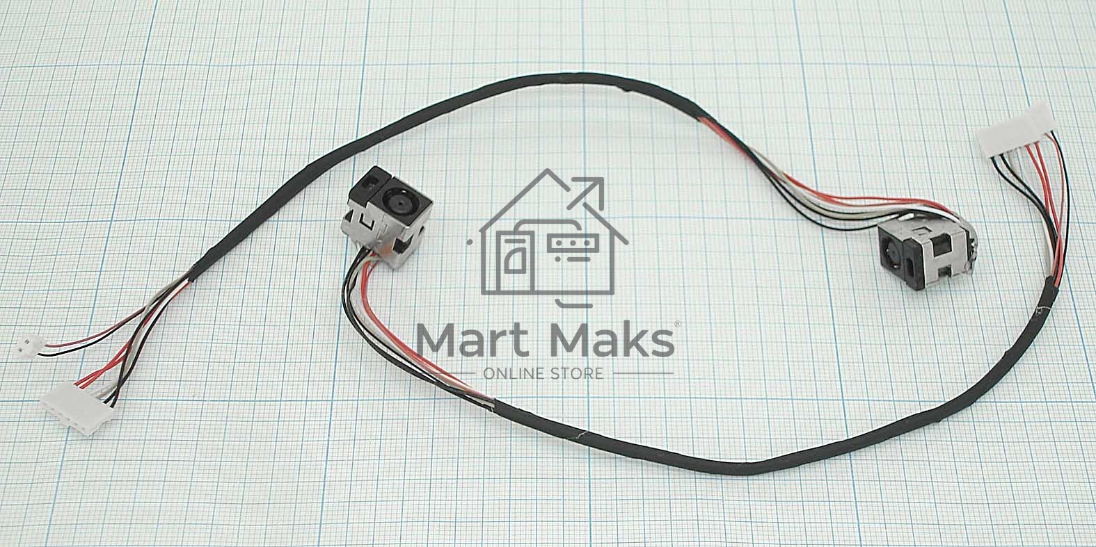 Разъем для ноутбука HY-HP025 HP Paviloin DV7-2000 DV7-3000 6pin+2pin с кабелем
