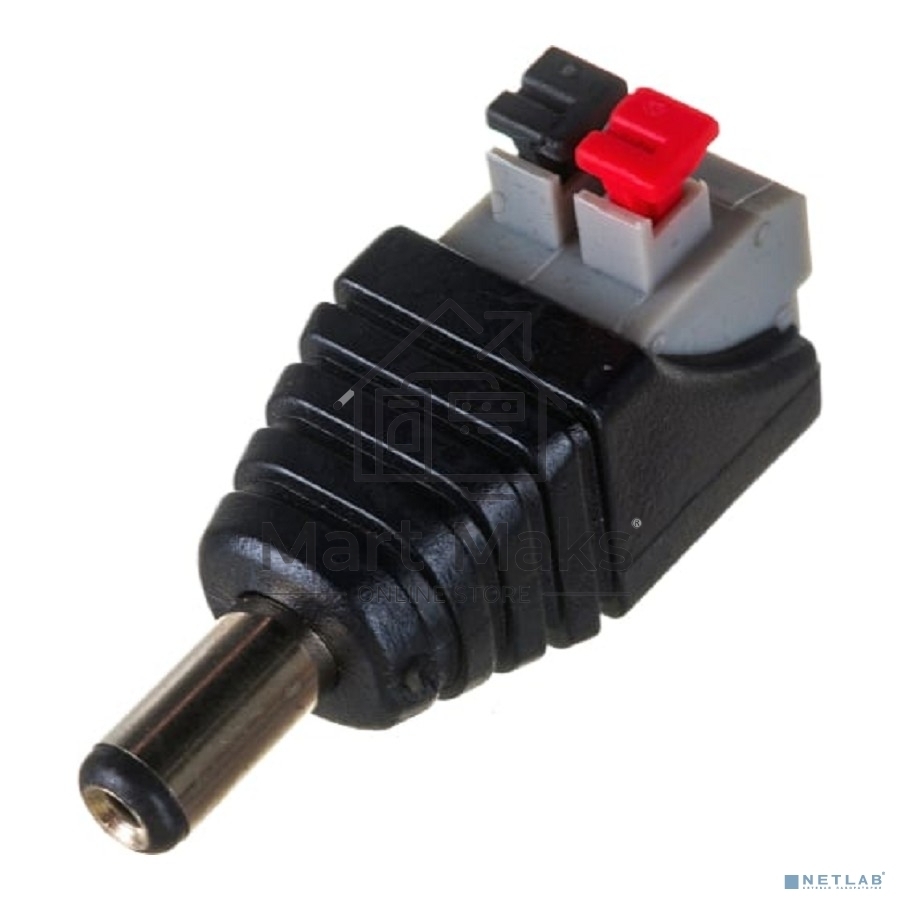 Разъем питания Rexant штекер 2.1х5.5 с быстрозажимной колодкой (блистер)