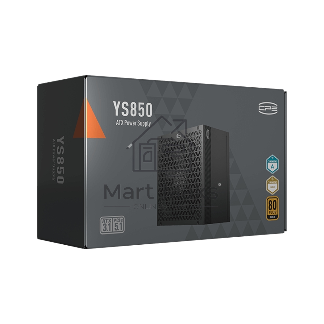 Блок питания PCCooler P5-YS850-G1F, 850Вт, 80 PLUS Gold, 135мм, модульный, черный