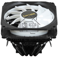Кулер для процессора ExeGate Dark Magic EE400XL-PWM.RGb черный, 120 мм, алюминий, 2000 об/мин, 24 дБ, 4 pin, 125 Вт, 67 мм