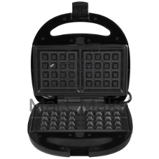 Вафельница BQ ST2001 черный, 4 in 1. MultiChef, 800 Вт, многофункциональный прибор 4 в 1, 4 пары панелей в комплекте: гриль, венские вафли, сэндвич, орешки, антипригарное покрытие панелей Non-Stick PRO, равномерный нагрев, вертикальное хранение, отсек для хранения шнура, 2 индикатора работы: нагрева и питания, диапазон температур нагрева: 230 °С, ненагревающаяся ручка, противоскользящие ножки, длина шнура: 0.7 м, напряжение: 220-240 В, 50-60 Гц, защита от поражения электротоком: класс I