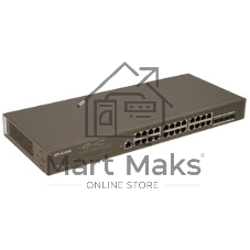 Коммутатор IP-COM G3328F, 24×1 Гбит/с + 4×1 Гбит/с SFP, управляемый