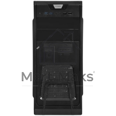 Компьютерный корпус Miditower ExeGate CP-603-UNS350 (ATX, БП UNS350 с вент. 12см, 2хUSB, аудио, черный)