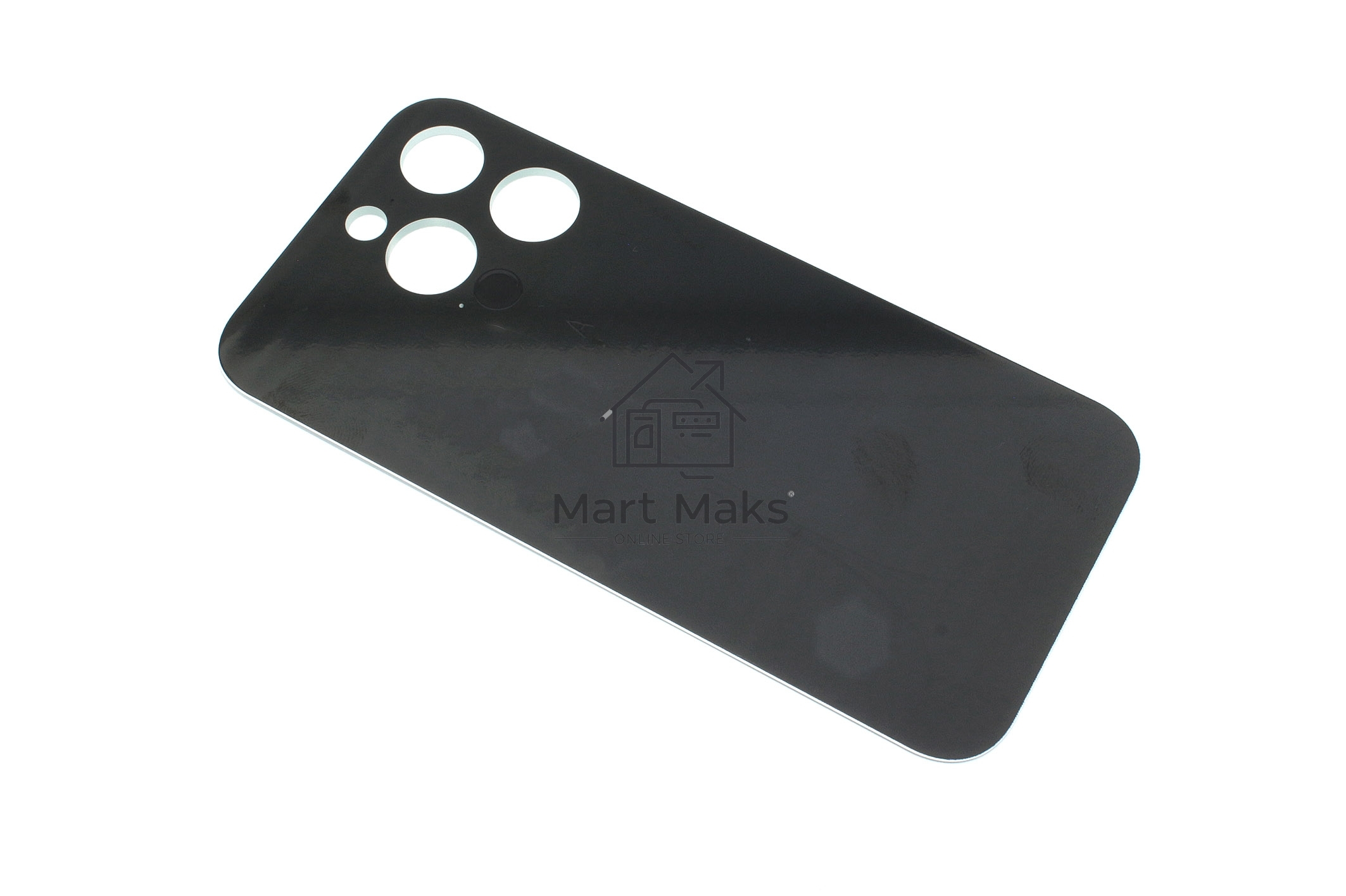Задняя крышка (стекло) для iPhone 14 Pro (A2891) в сборе со стеклом камеры (узкий вырез) белая