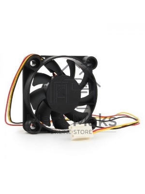 Вентилятор для корпуса Gembird D50BM-12AS-R черный, 50 мм, 5000 об/мин, 25 дБ, 3 pin