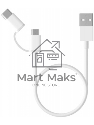 USB-кабель Xiaomi Mi 2-in-1 USB Cable Micro-USB to Type-C (30cm)