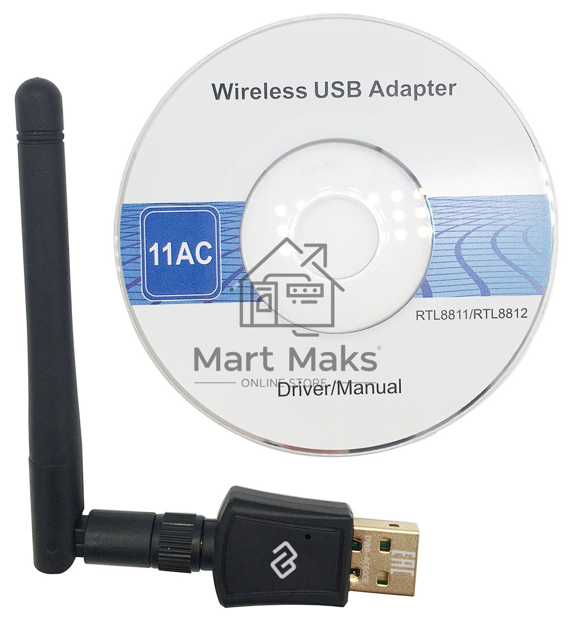 Сетевой адаптер WiFi Digma DWA-AC600E AC600 USB 2.0 (ант.внеш.съем) 1ант. (упак.:1шт)