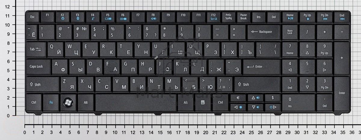 Клавиатура для ноутбука Acer TravelMate 8531 8531G 8571 8571G 8571T черная