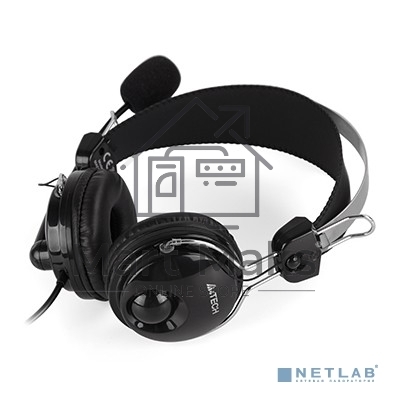 Наушники с микрофоном A4Tech HU-7P черный 2м накладные USB оголовье