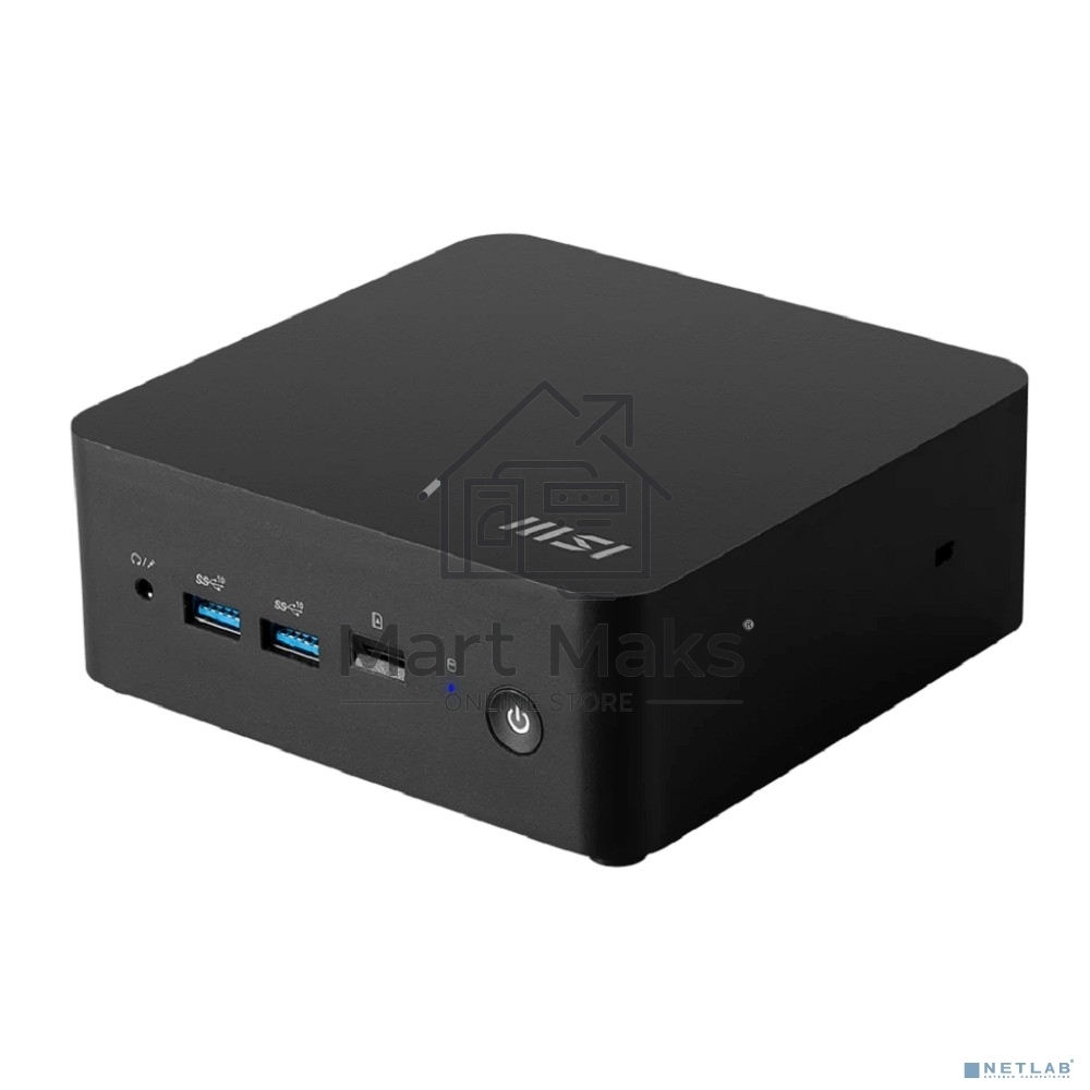 Мини ПК MSI Cubi NUC 1M-044XRU Core 5 120U (1.4) 16Gb SSD 512Gb Graphics CR без ОС 2xGbitEth WiFi BT 120W черный (9S6-B0B111-409)