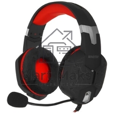 Гарнитура SmartBuy Rush Taipan чёрный-зеленый, проводная, USB, подсветка