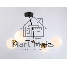 Светитльник Ambrella Light TR2544/4 BK/SB черный/бронза E27/4 max 60W 700*450*450