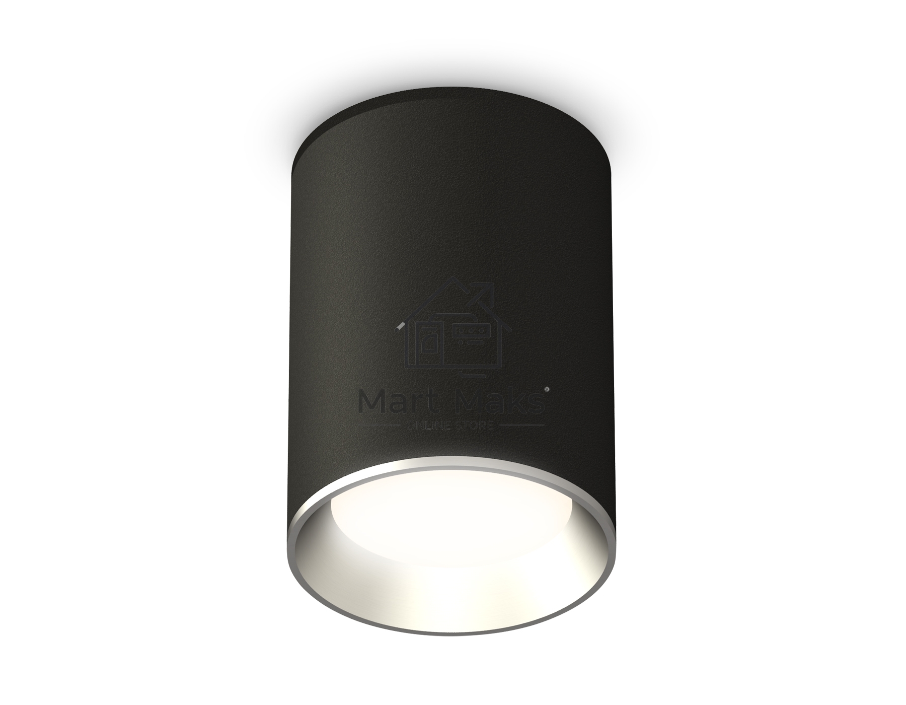 Светильник Ambrella Light XS6313002 SBK/PSL черный песок/серебро полированное MR16 GU5.3 (C6313, N6104)