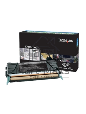 Картридж лазерный LEXMARK черный для Lexmark X746de\nLexmark X748de\nLexmark X748dte 12к