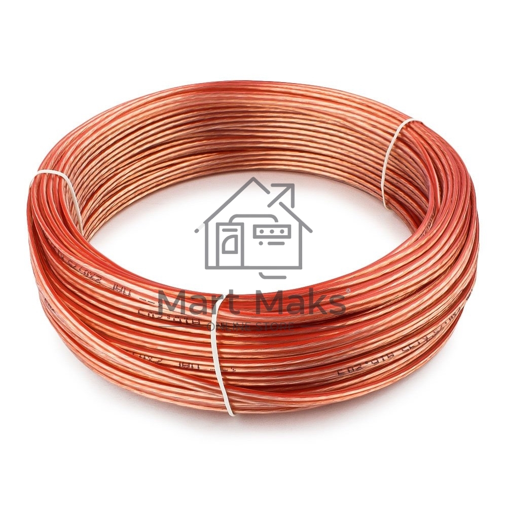 Акустический кабель Cablexpert CC-TC2x0,75-30M, прозрачный,  30 м, бухта