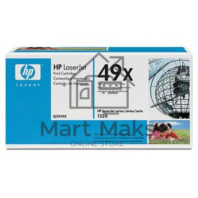 Картридж лазерный HP Q5949X черный для LaserJet 1320 6000 стр.